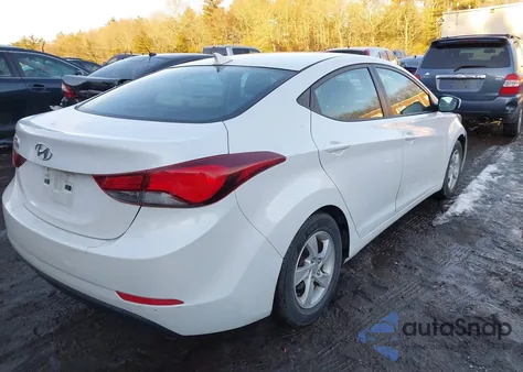 2015 Hyundai Elantra Se z USA, uszkodzony, nr VIN 5NPDH4AE8FH584851
